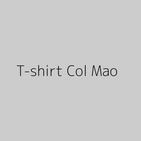 T-shirt Col Mao