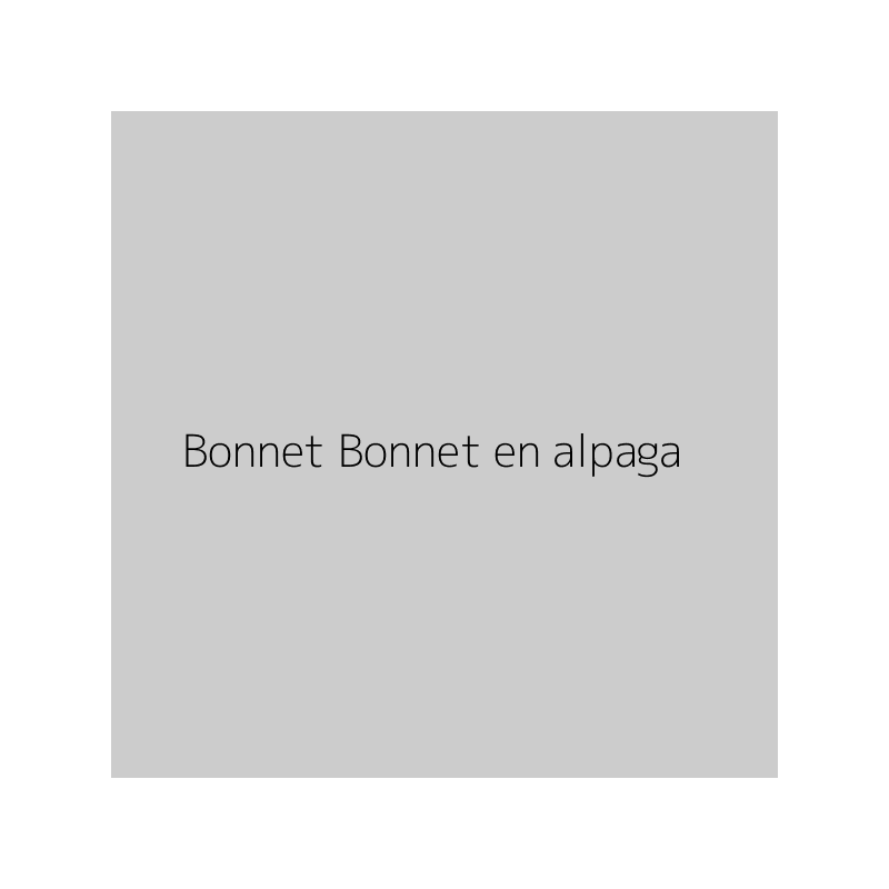Bonnet Bonnet en alpaga