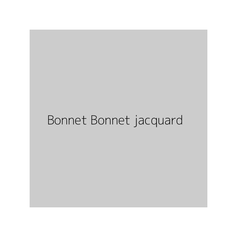Bonnet Bonnet jacquard