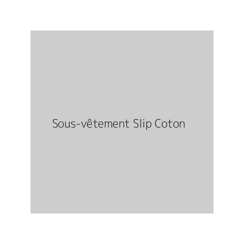 Sous-vêtement Slip Coton
