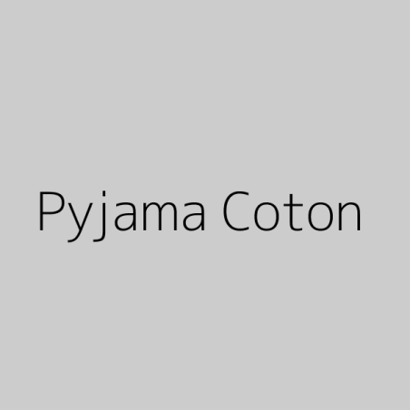 Pyjama Coton