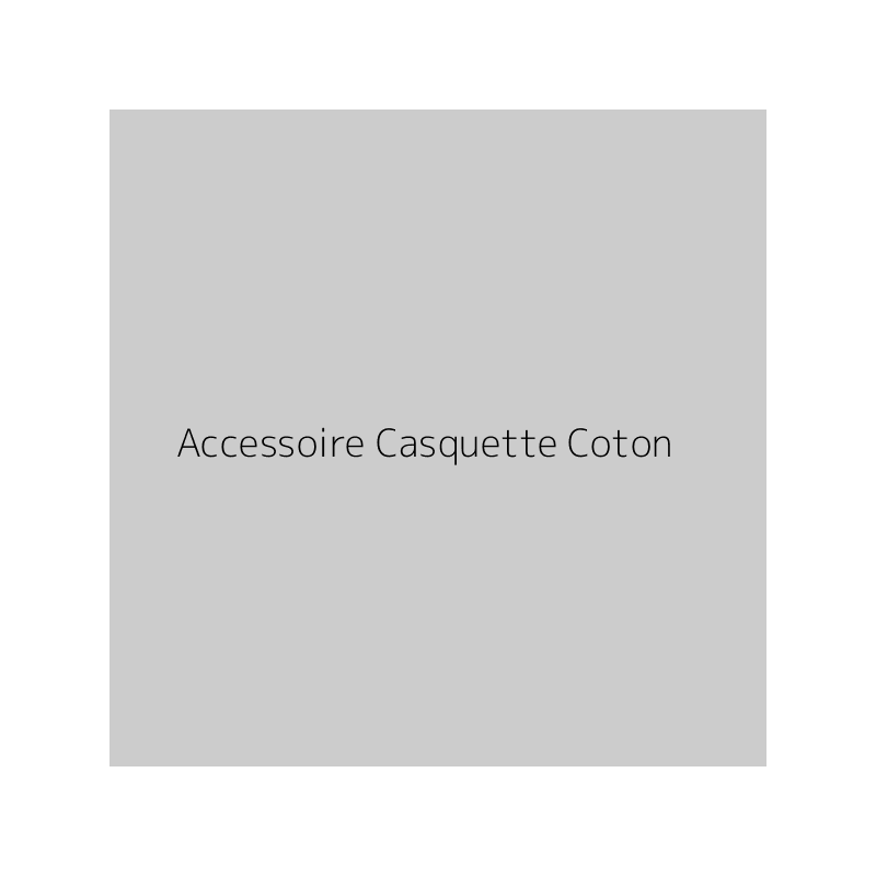 Accessoire Casquette Coton