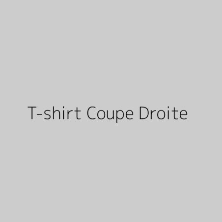 T-shirt Coupe Droite