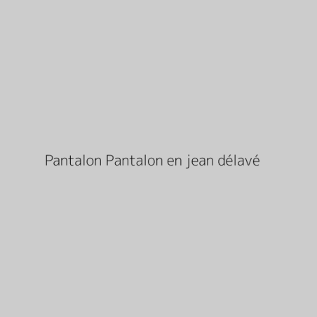 Pantalon Pantalon en jean délavé