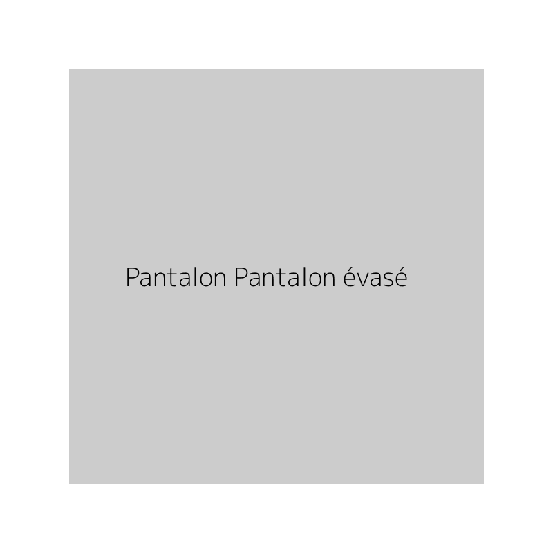 Pantalon Pantalon évasé