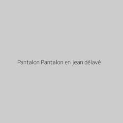 Pantalon Pantalon en jean délavé
