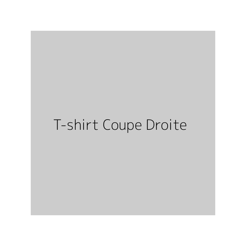 T-shirt Coupe Droite