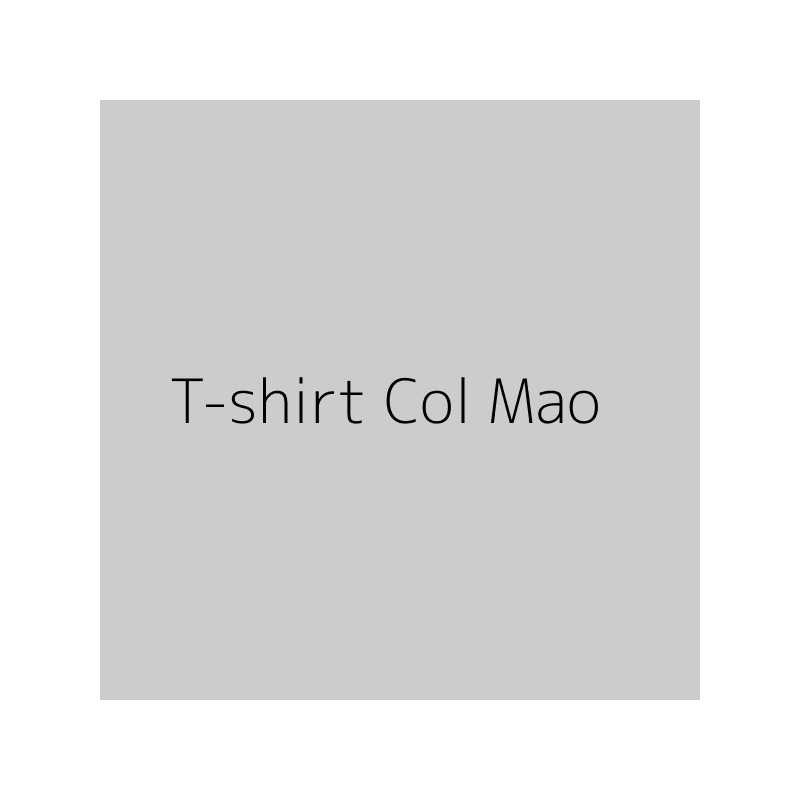 T-shirt Col Mao
