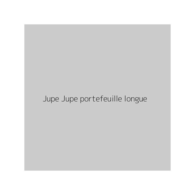 Jupe Jupe portefeuille longue