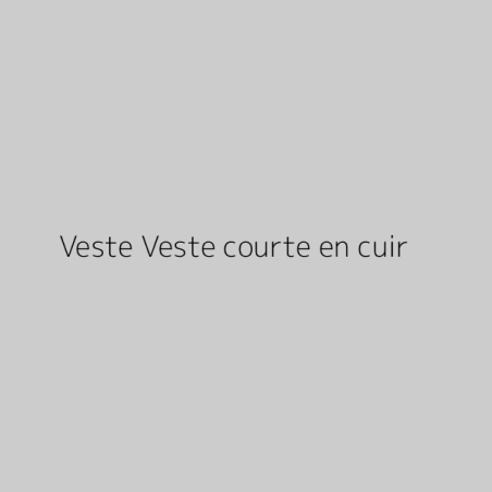 Veste Veste courte en cuir