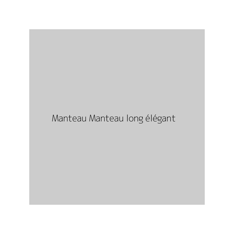 Manteau Manteau long élégant