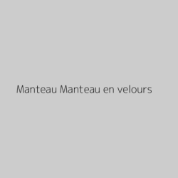 Manteau Manteau en velours
