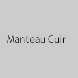 Manteau Cuir