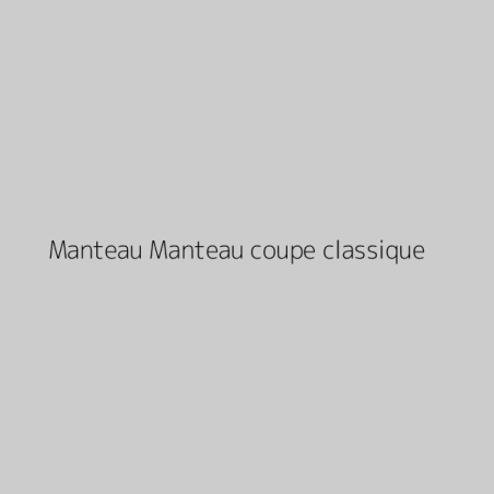 Manteau Manteau coupe classique